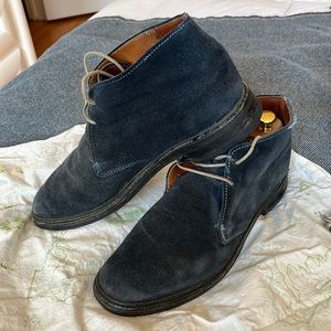 Allen Edmonds “Gobi” desert boot in blue suede